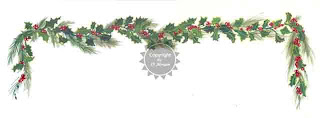 Classic Holly Christmas Border