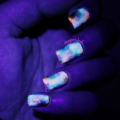 Hobby Polish Bloggers │ Neon Nebula Nails