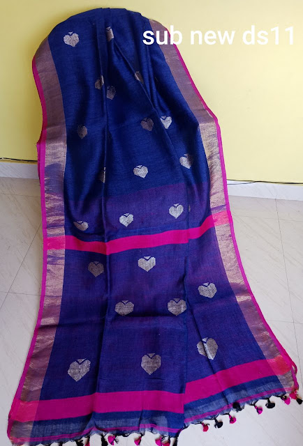 Pure Linen by Linen Jamdani Saree 