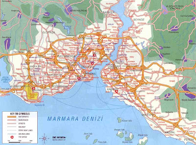 Overview of Istanbul map