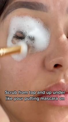 Clean the customer’s lashes.