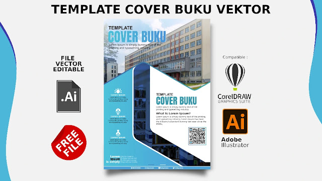 Free File Cover : Download Desain Cover Buku Comptible Coreldraw & Illustrator