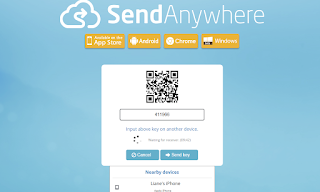 برنامج مشاركة الملفات Send Anywhere