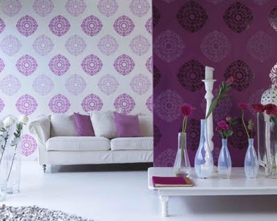 Cool Colours for Interiors Wallpaper Beautiful wall decorative with artistic wallpaper-Interior trend
