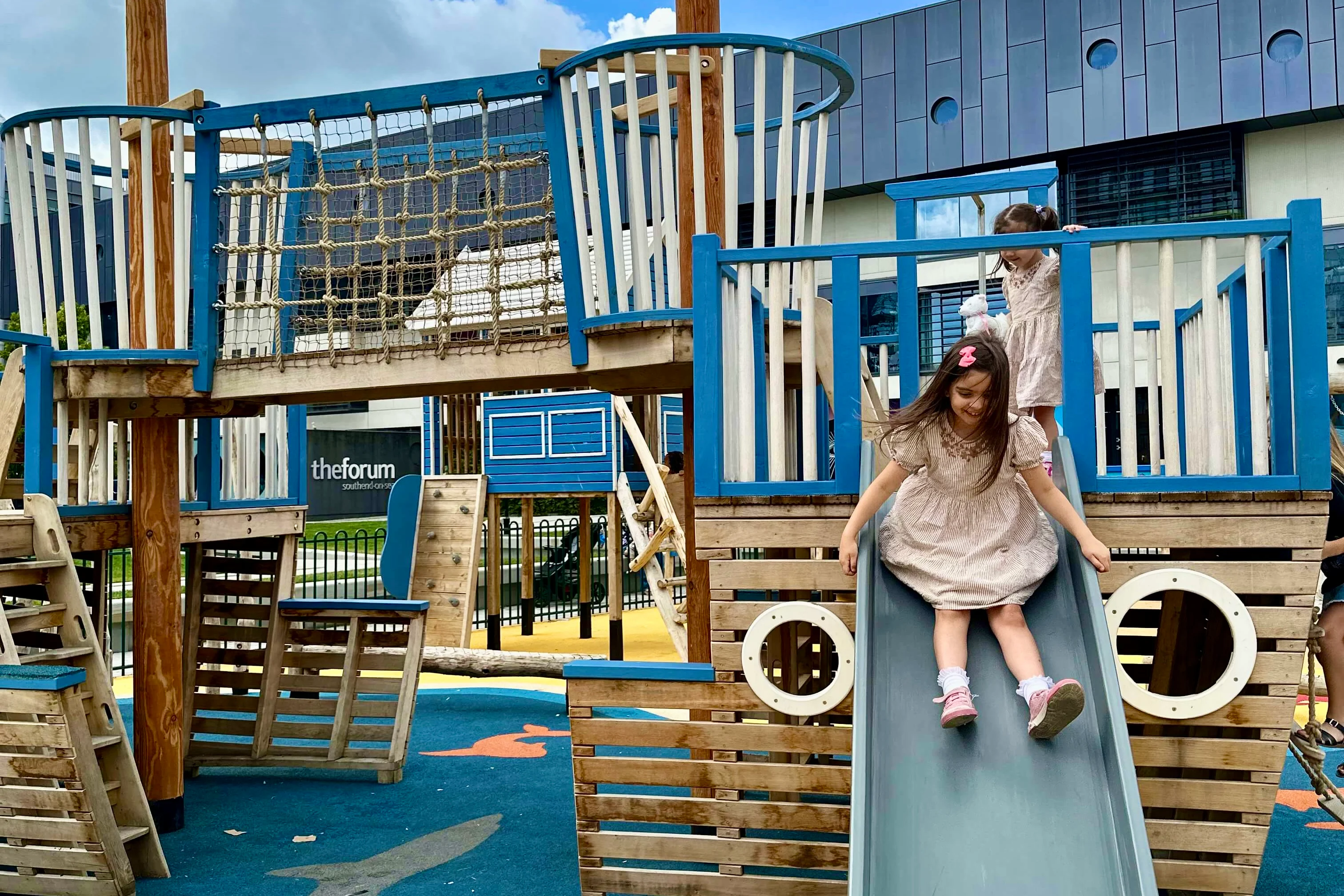 The pirate ship in the playground near the Forum Southend-On-Sea City Centre