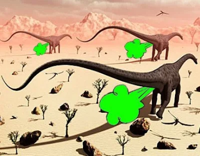 Los gases emitidos por los dinosaurios pudieron calentar el planeta