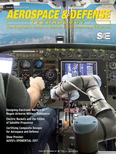 Aerospace & Defense Technology 2017-02 - April 2017 | TRUE PDF | Bimestrale | Professionisti | Progettazione | Aerei | Meccanica | Tecnologia
In 2014 Defense Tech Briefs and Aerospace Engineering came together to create Aerospace & Defense Technology, mailed as a polybagged supplement to NASA Tech Briefs. Engineers and marketers quickly embraced the new publication — making it #1!
Now we are taking the next giant leap as Aerospace & Defense Technology becomes a stand-alone magazine, targeted to over 70,000 decision-makers who design/develop products for aerospace and defense applications.
Our Product Offerings include:
- Seven stand-alone issues of Aerospace & Defense Technology including a special May issue dedicated to unmanned technology.
- An integrated tool box to reach the defense/commercial/military aerospace design engineer through print, digital, e-mail, Webinars and Tech Talks, and social media.
- A dedicated RF and microwave technology section in each issue, covering wireless, power, test, materials, and more.