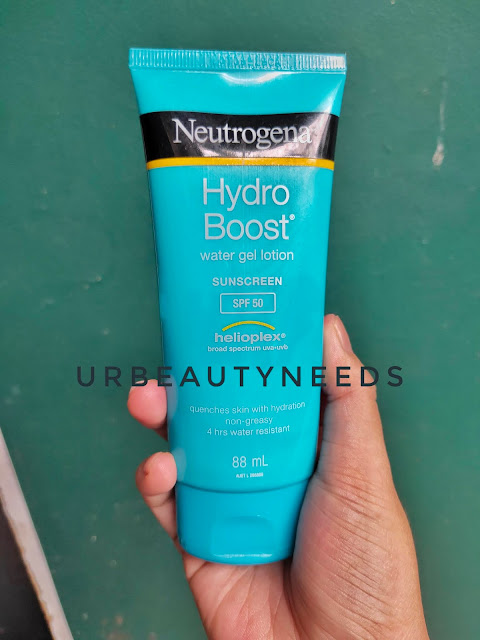 UV neutrogena hydro boost water gel sunscreen review