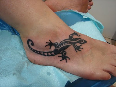 tribal lizard tattoo. Lizard Tattoo Pictures-Tribal