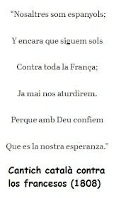 Memória histórica. Los cataláns hasta lo siglo XXI may han entonat cántics contra España, pero sí contra Fransa.