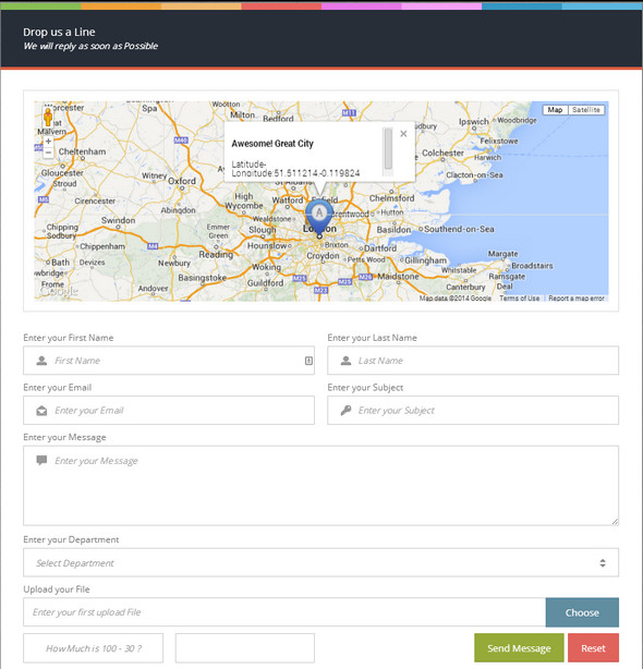 PHP Ajax contact Form with Google Maps