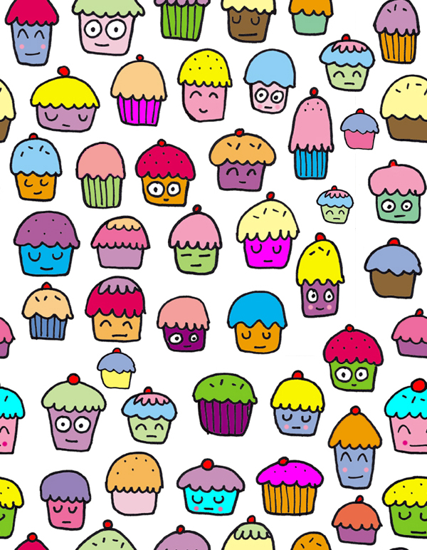 New cupcake background