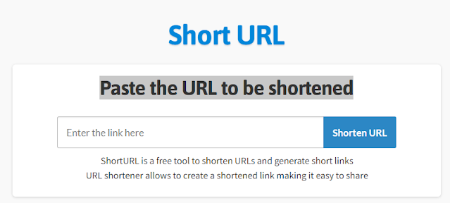 Paste the URL to be shortened