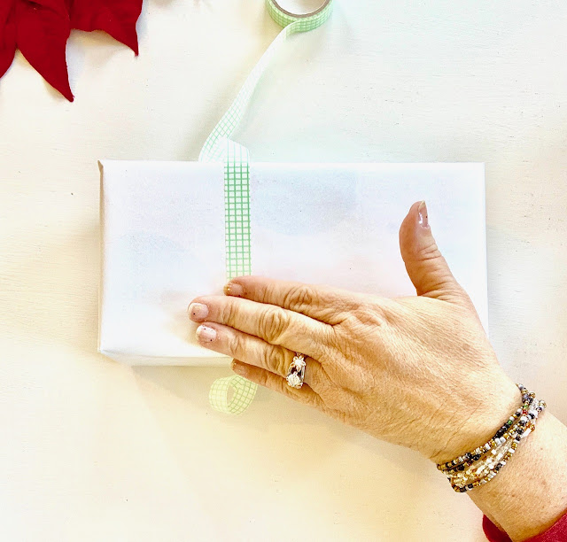 Christmas Gift Wrapping using washi tape