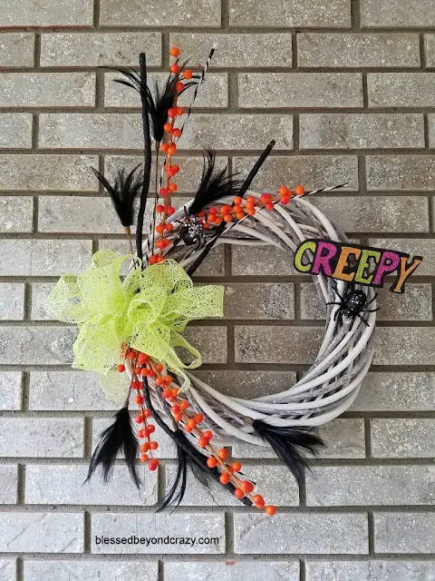 easy halloween wreath