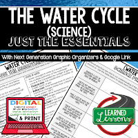 Life Science Just the Essentials Content Outlines, Next Generation Science, Outline Notes, Test Prep, Test Review, Study Guide, Summer School, Unit Reviews, Interactive Notebook Inserts