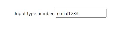 Input type number