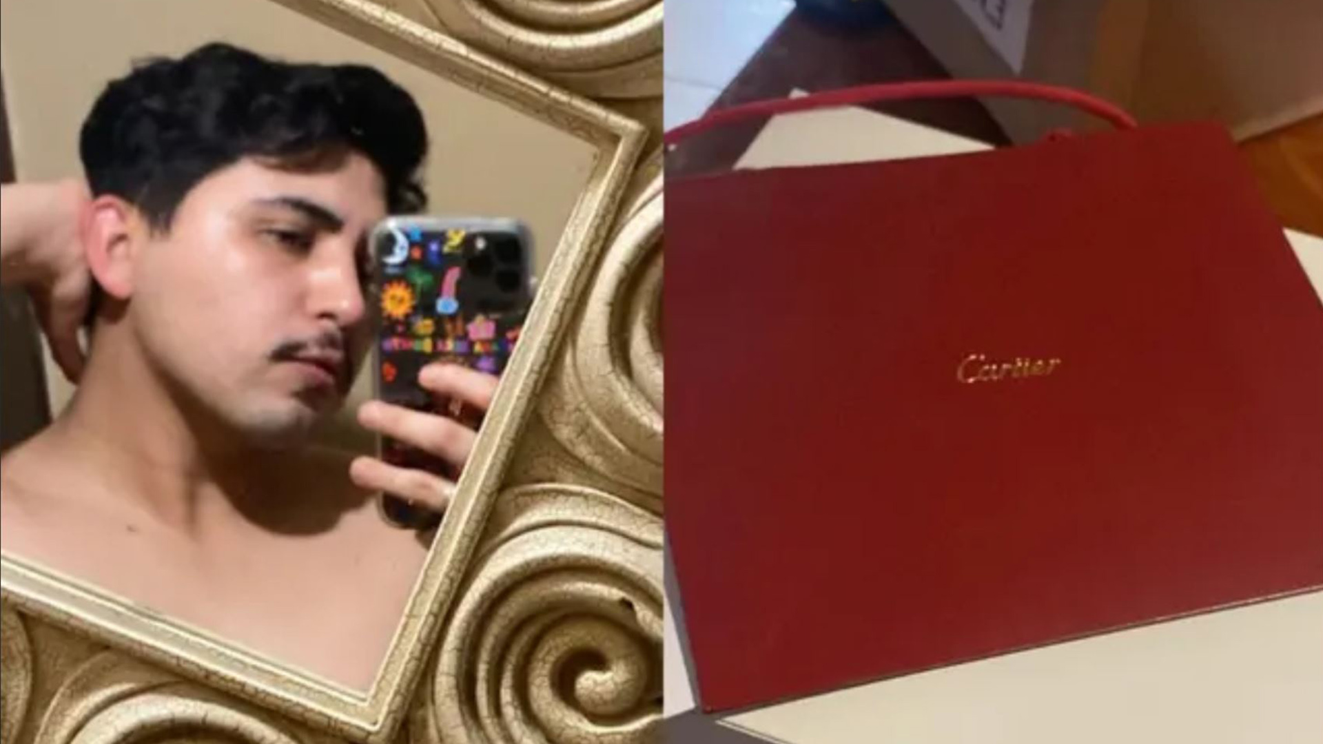 FOTOS: Cartier entrega aretes al joven que los compró en 237 pesos, así le llegaron