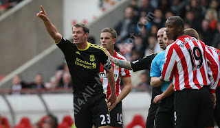 Sunderland v Liverpool - Premier League, Liverpool, Liverpool players, Sunderland players, Kenny Dalglish, Luis Suarez , Andy Carroll, HQ Photo, Dirk Kuyt, Lucas Leiva