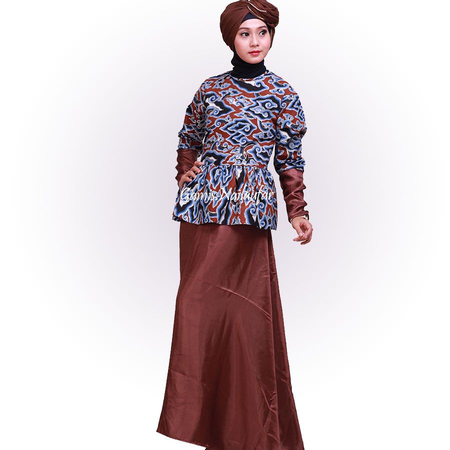  Contoh  Model  Baju  Gamis Batik  Terbaru 2019