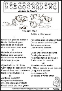 Poesia mãe para imprimir