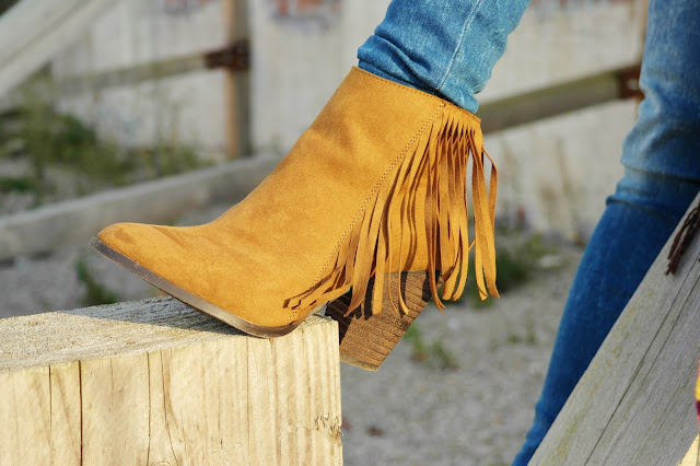 tan fringe boots