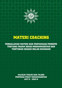 Pendalaman materi dan penyamaan persepsi tentang paham hisab muhammadiyah dan tuntunan ibadah bulan ramadhan