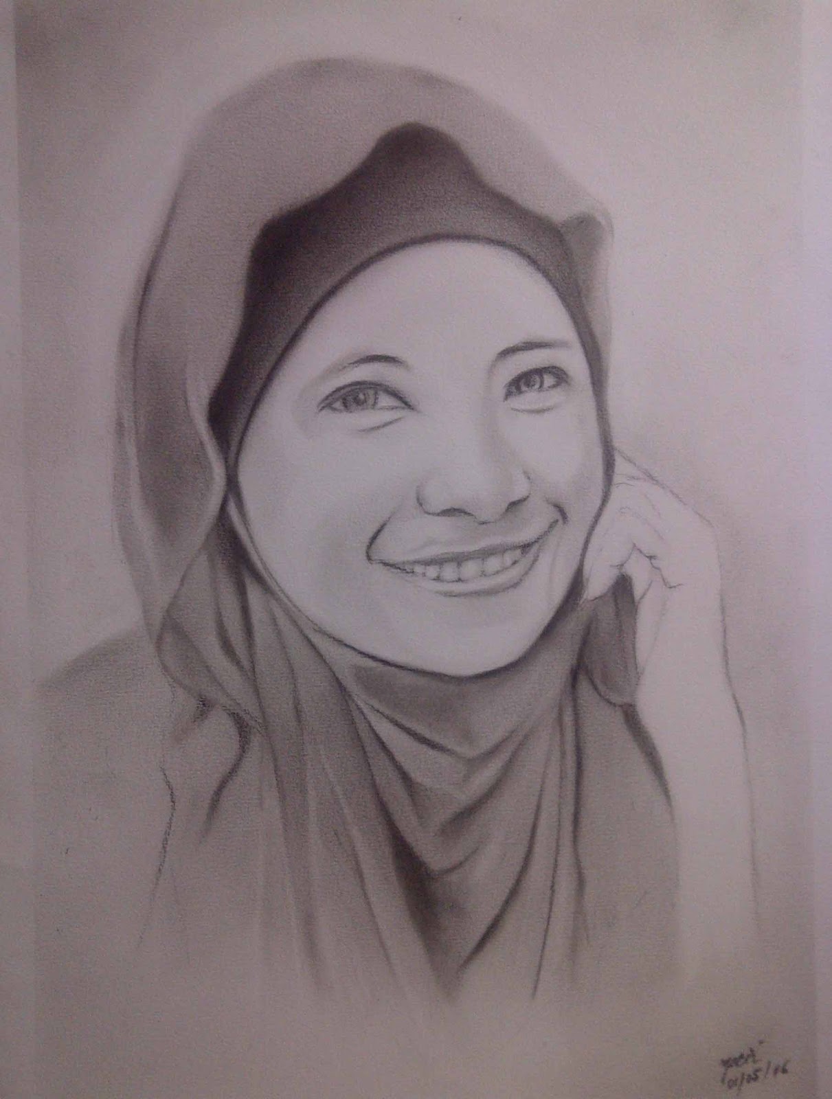  Gambar  Sketsa Wajah Wanita Dari  Samping  Garlerisket