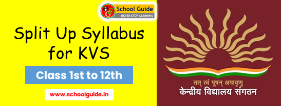 KVS Split Up Syllabus 2023-24