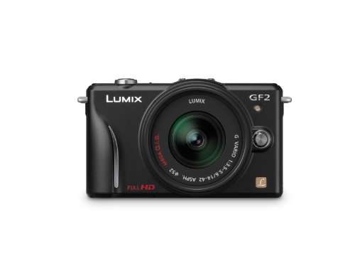 Panasonic Lumix DMC-GF2 12 MP Micro Four-Thirds Interchangeable Lens Digital Camera with 3.0-Inch Touch-Screen LCD and 14-42mm Lens (Black)