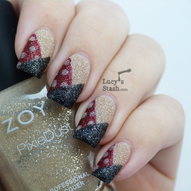 :ucy's Stash - Simple nail art design with Zoya PixieDust polishes