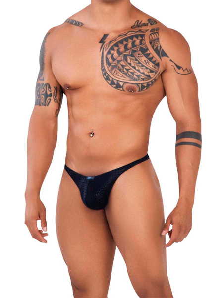 男性下着 Xtremen Tempting Lace Thong Tバック