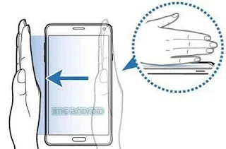cara screenshot dengan mengusap layar hp samsung a60