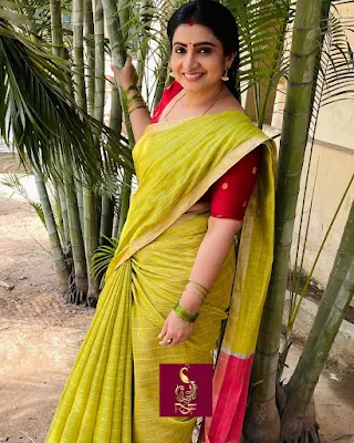 Actress Sujitha Dhanush New Looks in Saree For Serial Episodes