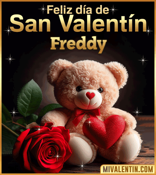 Peluche de Feliz día de San Valentin Freddy