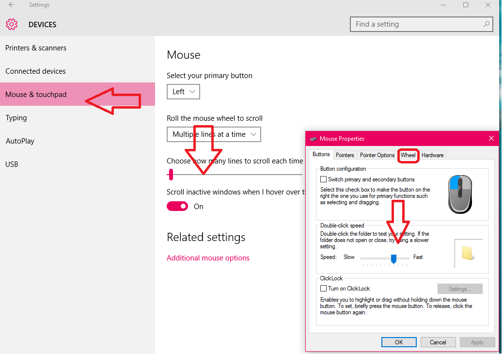 Learn New Things: How to Adjust Mouse Speed  Scroll in Windows 10 PC