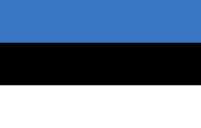 Bendera Negara Estonia Anggota Uni Eropa (EU)