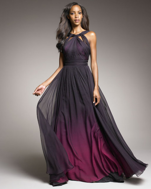 beautiful-ombre-wedding-dress-black-purple-a-line