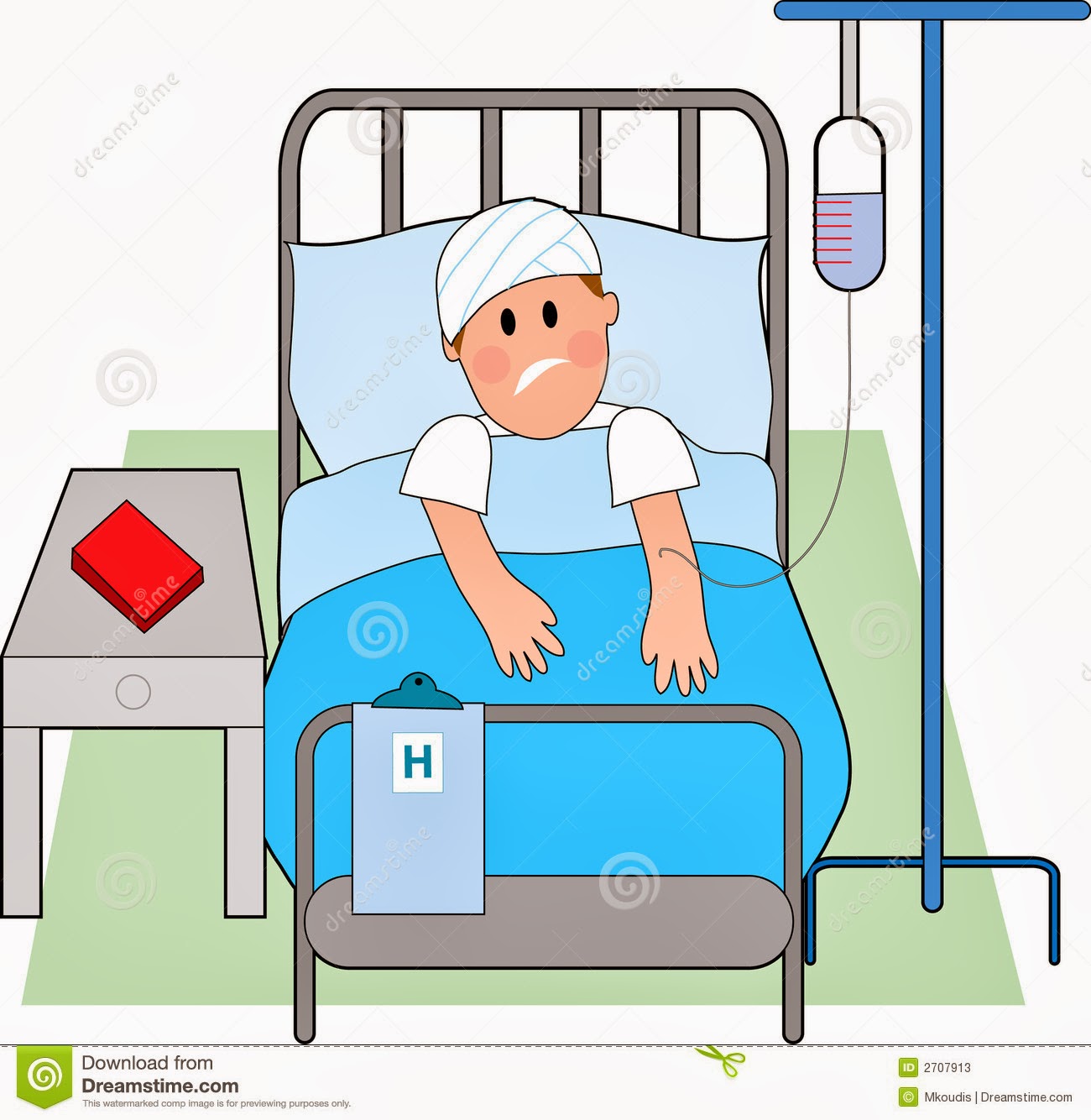 Displaying 20> Images For - Sick In Hospital Bed Cartoon...