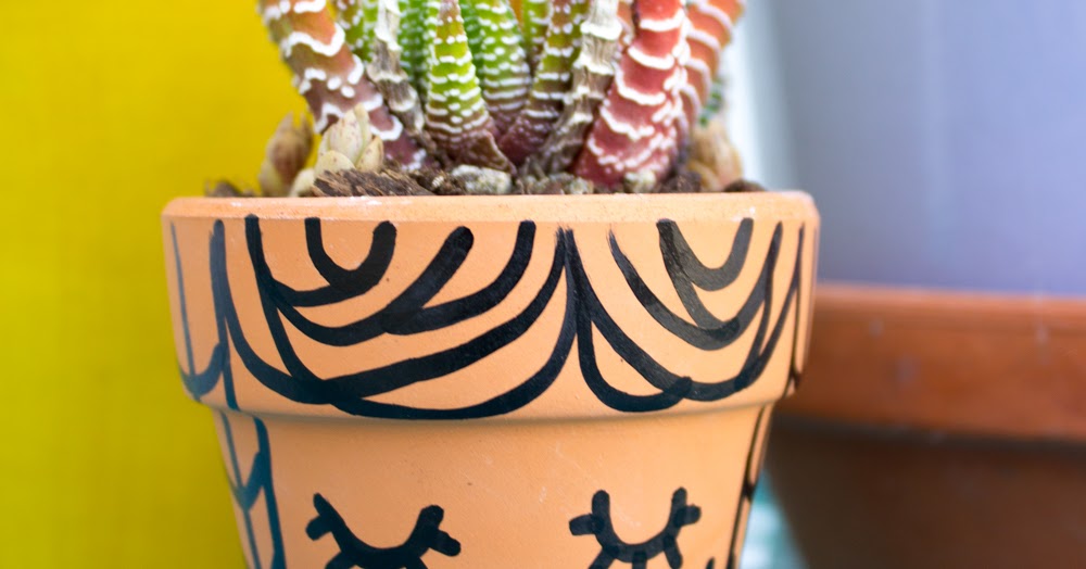 DIY Cute Clay Succulent Face Pots 