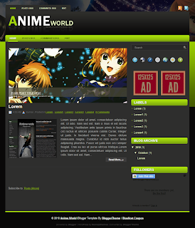 Download Template Anime Keren untuk Blog