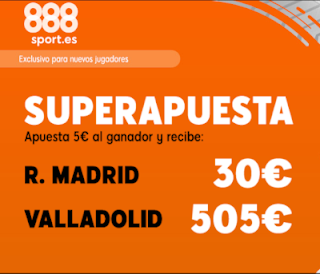 888sport superapuesta liga Real Madrid vs Valladolid 24 agosto 2019