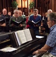 Photo 1 - Crescent Singers in rehearsal for spring concert