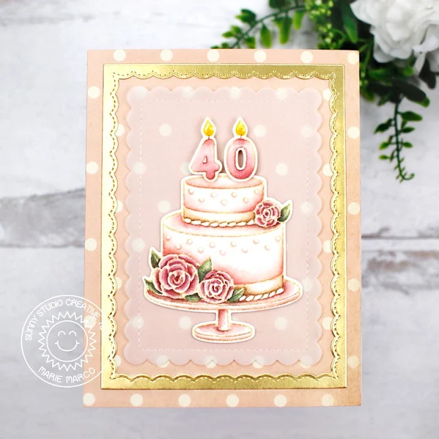 Sunny Studio Stamps: Special Day Wedding Themed Card by Marie Marco