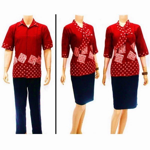 Baju Batik  Sarimbit  Pasangan Wanita Pria  