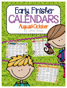 http://www.teacherspayteachers.com/Product/Early-Finisher-Calendars-Aug-Oct-1371865