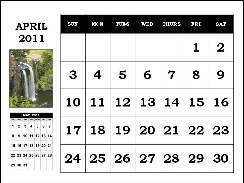 april 2011 calendar wallpaper. free april 2011 calendar