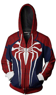 Sudadera con Capucha Spider-Man PS4, Cosplay 