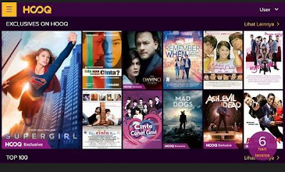 Menggunakan hooq di pc