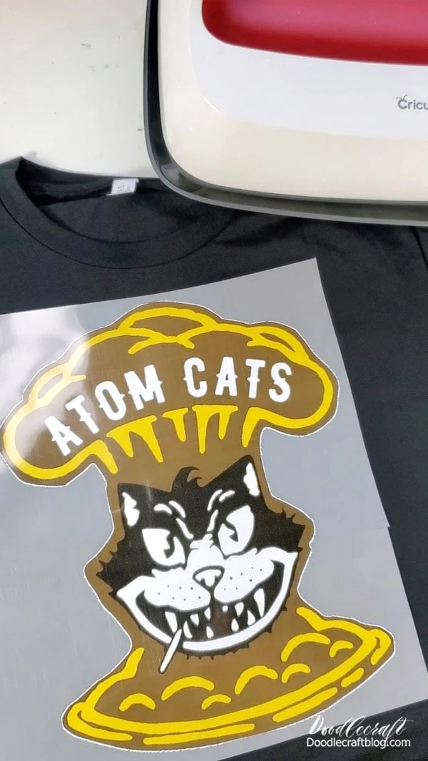 Step 1: Choose Your Shirt  Select a blank shirt that complements the Atom Cats color scheme...I of course went with black.   The gang is all about the 1950s hot rod aesthetic, so consider going for a black or dark-colored shirt to enhance that retro feel.